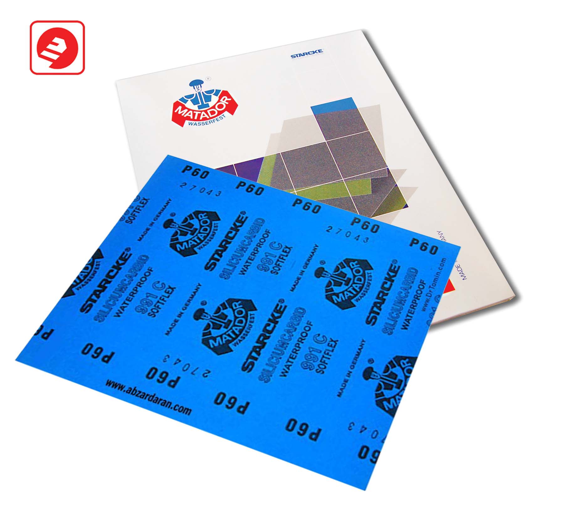 سنباده پوستاب 60  ماتادور P60