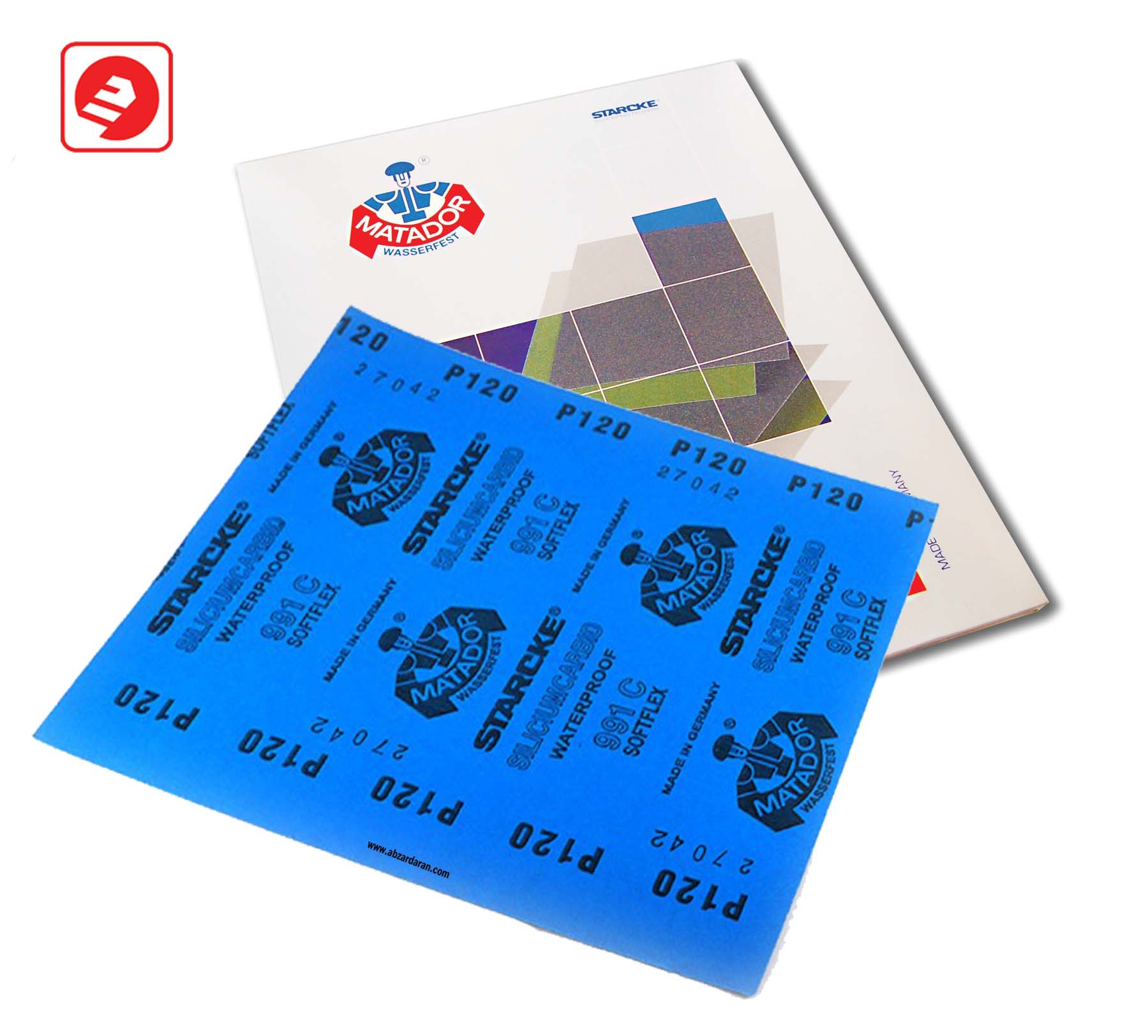 سنباده پوستاب P120 ماتادور P120