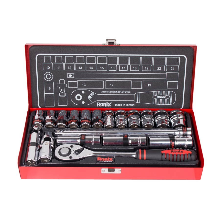  ست بکس 20 عددی درایو 1/2 اینچ رونیکس  RH-2620