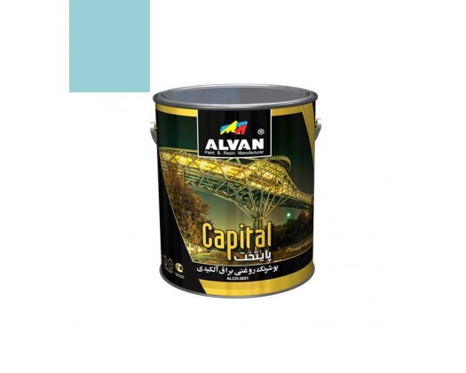 رنگ روغنی براق آبی 1 کیلویی الوان 106-1