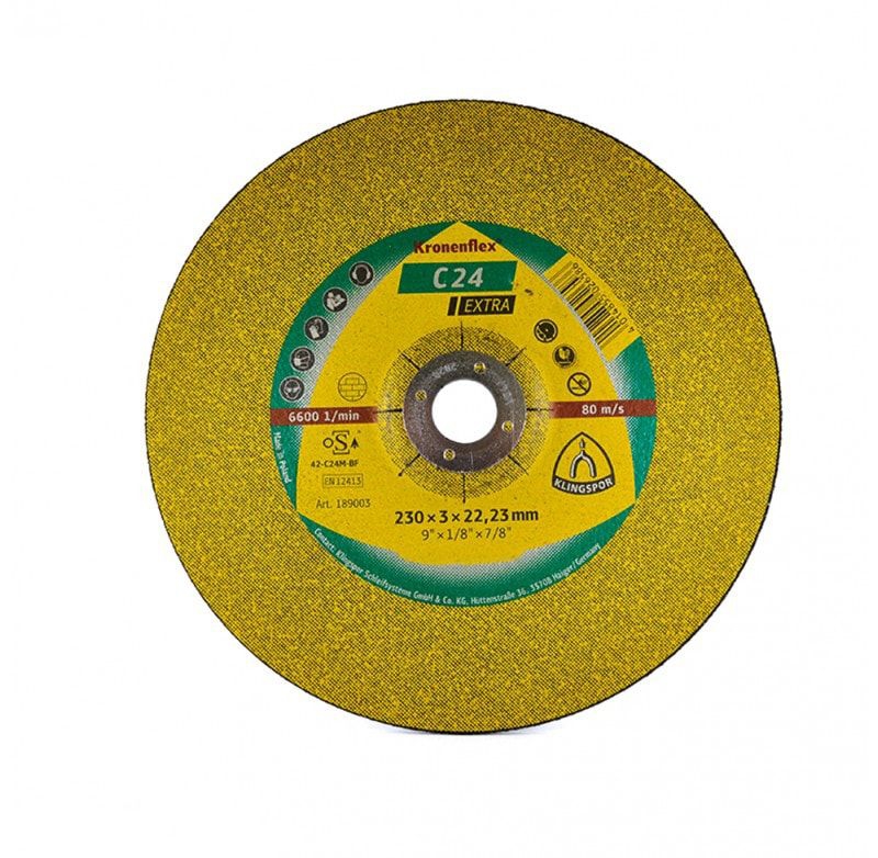 صفحه فرز سنگ بر کلینگ اسپور KLINGSPOR  C 24 Extra 230X3