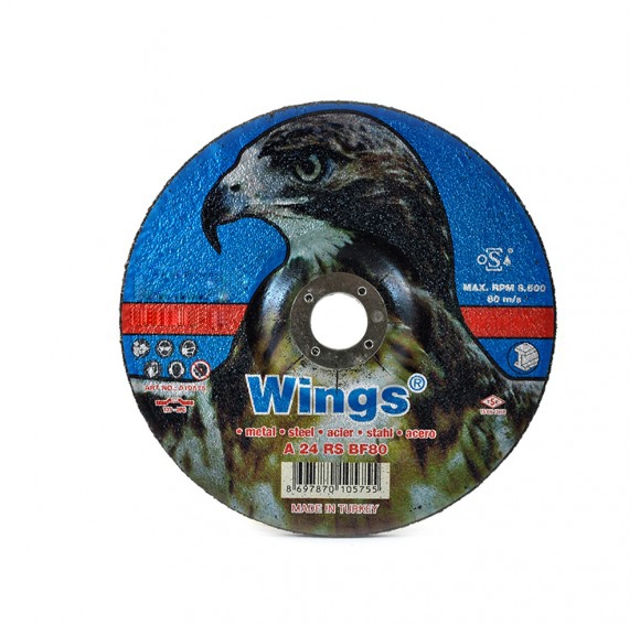 صفحه مینی سنگ ساب آهن 115 وینگز  Wings A 24 RS BF80 115x6.4