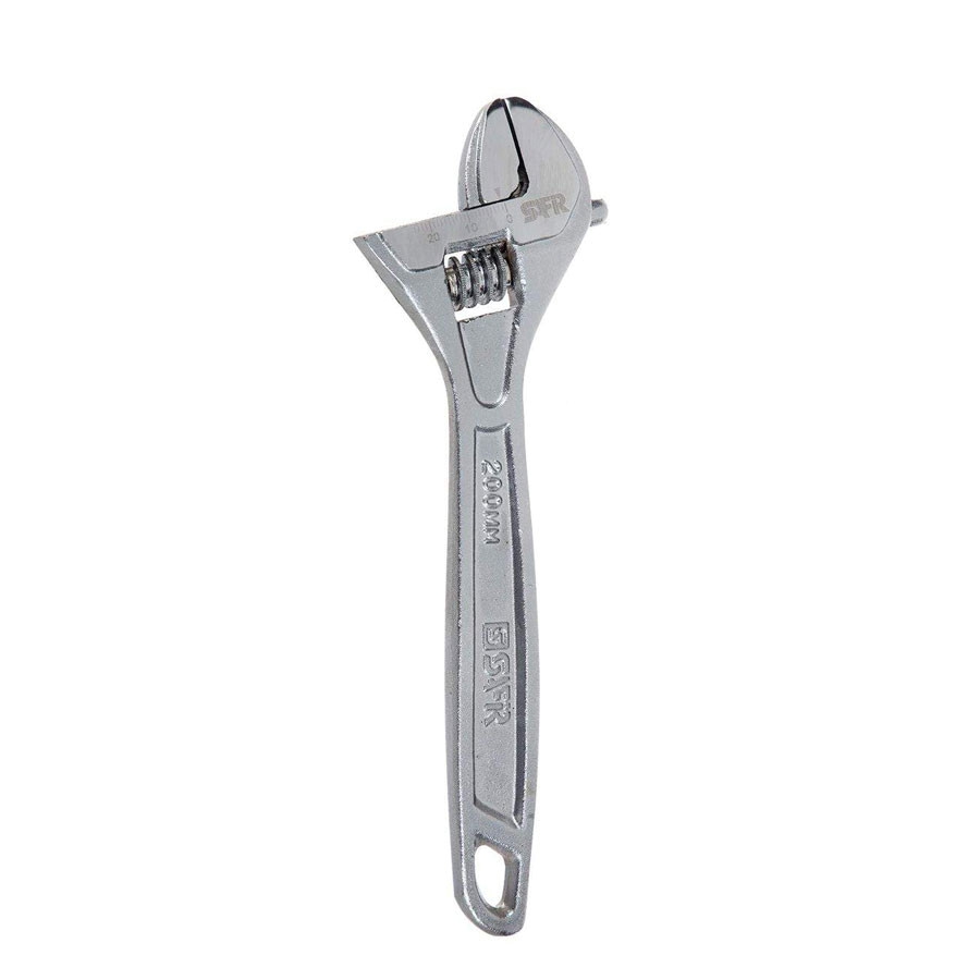  آچار فرانسه کروم 8 اینچ سفیر مدل SW-200-8 SW-200-8