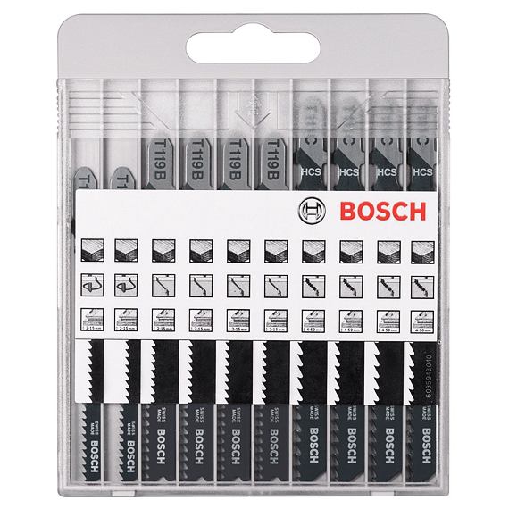 ست 10 عددی تیغه اره عمود بر چوب BOSCH 2607010629