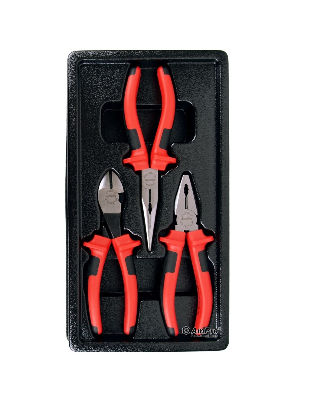 ست 3 تایی انبردست-دمباریک-سیم چین مقاوم برق 1000 ولت T28954