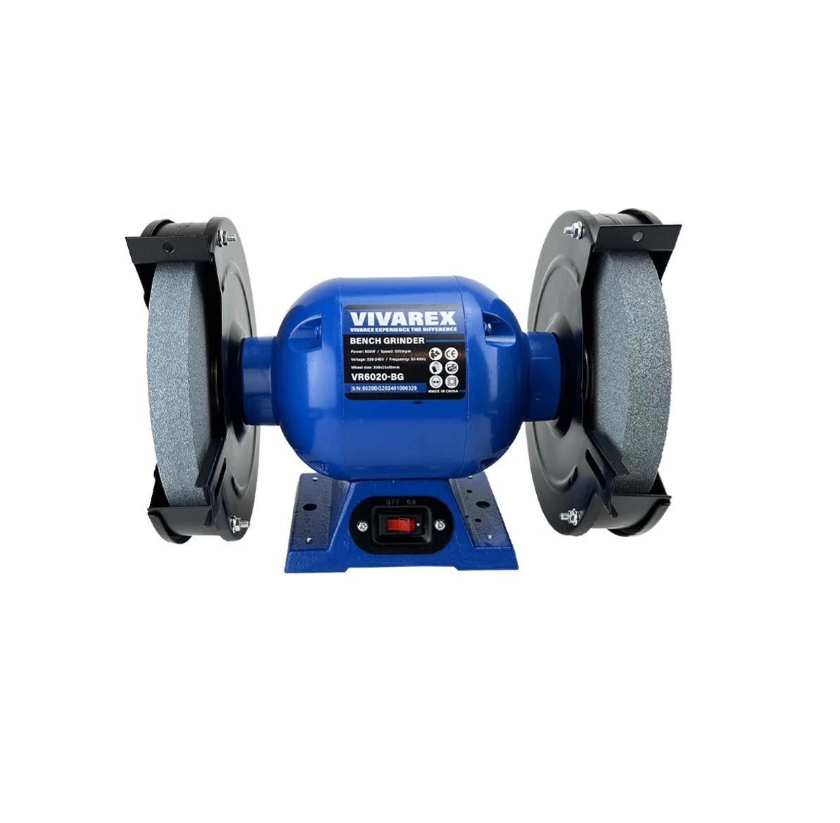 سنگ رومیزی 200 میلیمتری 600 وات ویوارکس مدل VR6020-BG VR6020-BG