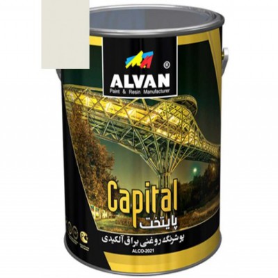 رنگ روغنی براق سفید 20 کیلویی الوان