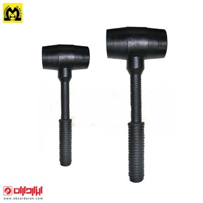 چکش لاستیکی 400 گرمی  دسته فلزی مهدوی 
