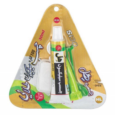 چسب سیلیکون طلایی فوق قوی 30 میلی لیتری هل