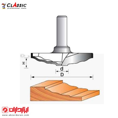 تیغ تونیک کلاسیک 3 پله CNC قطر 63.50x9.50کلاسیک