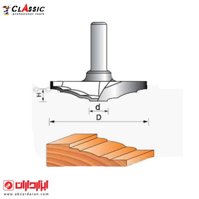 تیغ تونیک کلاسیک دوپله CNC قطر 63.50x9.50کلاسیک