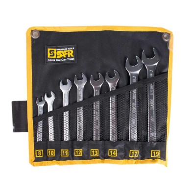  ست 8 عددی آچار یک سرتخت - یک سررینگ سفیر