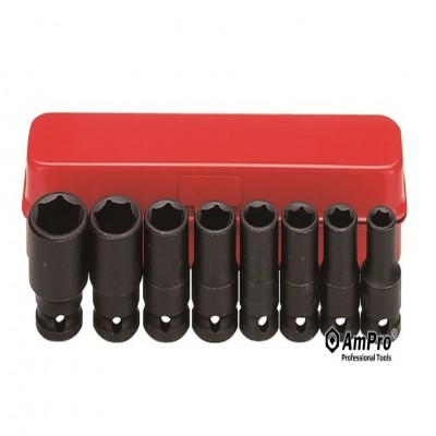 ست 8 عددی بکس فشار قوی  کوتاه درایو 3/8 (8-19 میلیمتر)